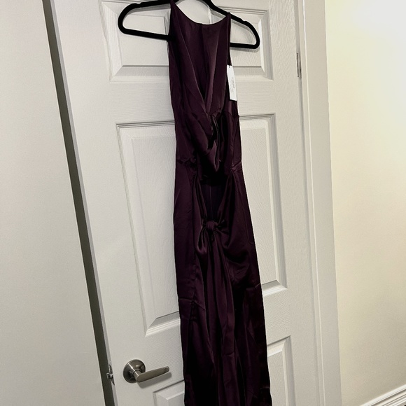 Andrea Iyamah Reni Plum Midi Dress - Brand New, Never Worn, Size L - Picture 2 of 4